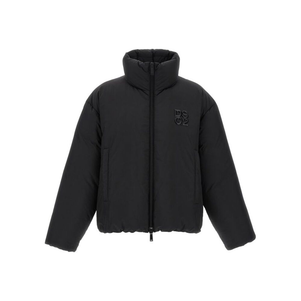 Dsquared² Black Polyester Full-Length Men's Jacket